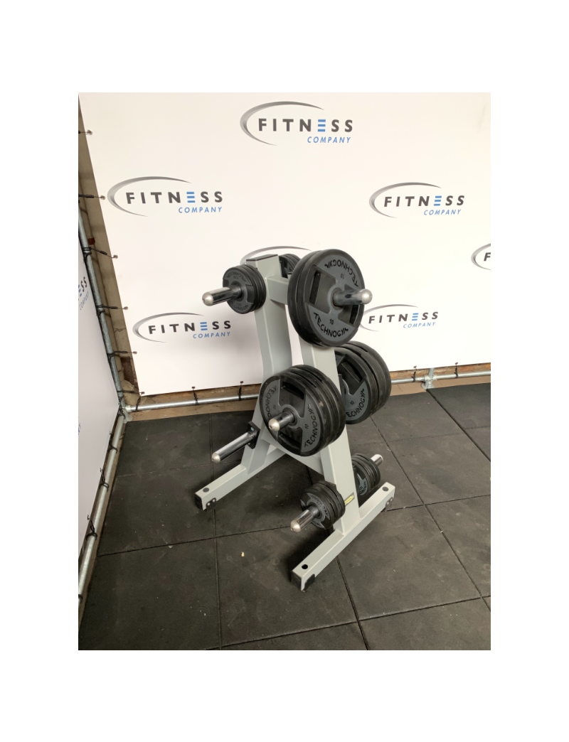 Technogym Pure Strength Plate Tower | Schijven Rek | Grijs |