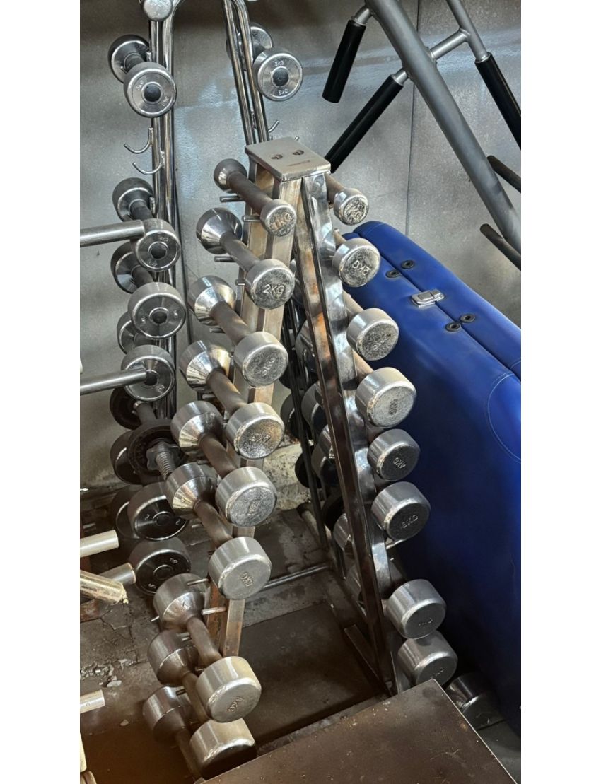 Chromed dumbbellset (1 - 10kg)