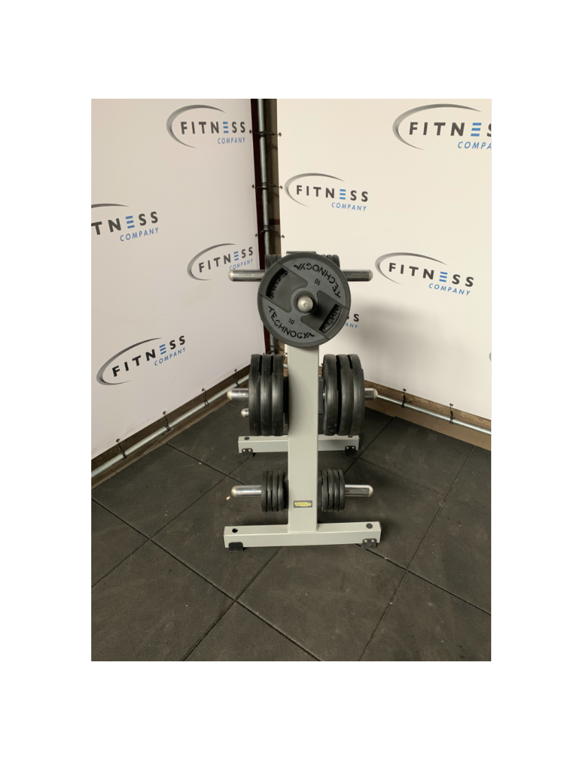 Technogym Pure Strength Plate Tower | Schijven Rek | Grijs |