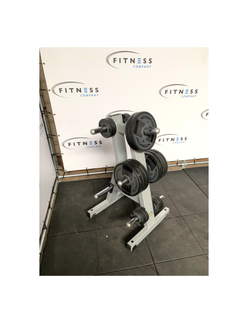 Technogym Pure Strength Plate Tower | Schijven Rek | Grijs |