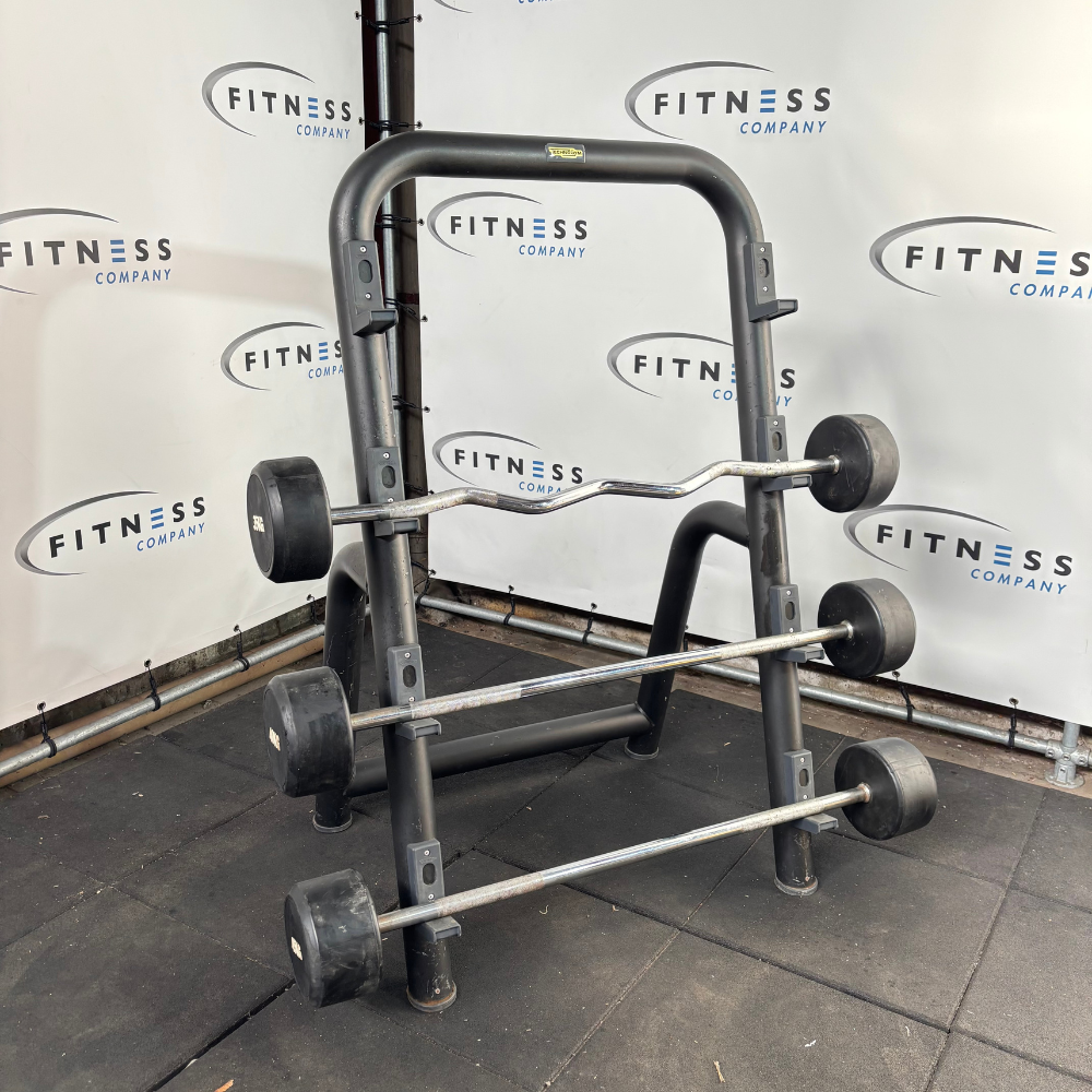 Alternative view of Technogym - Barbell Rack - Incl. Barbells - Zwart