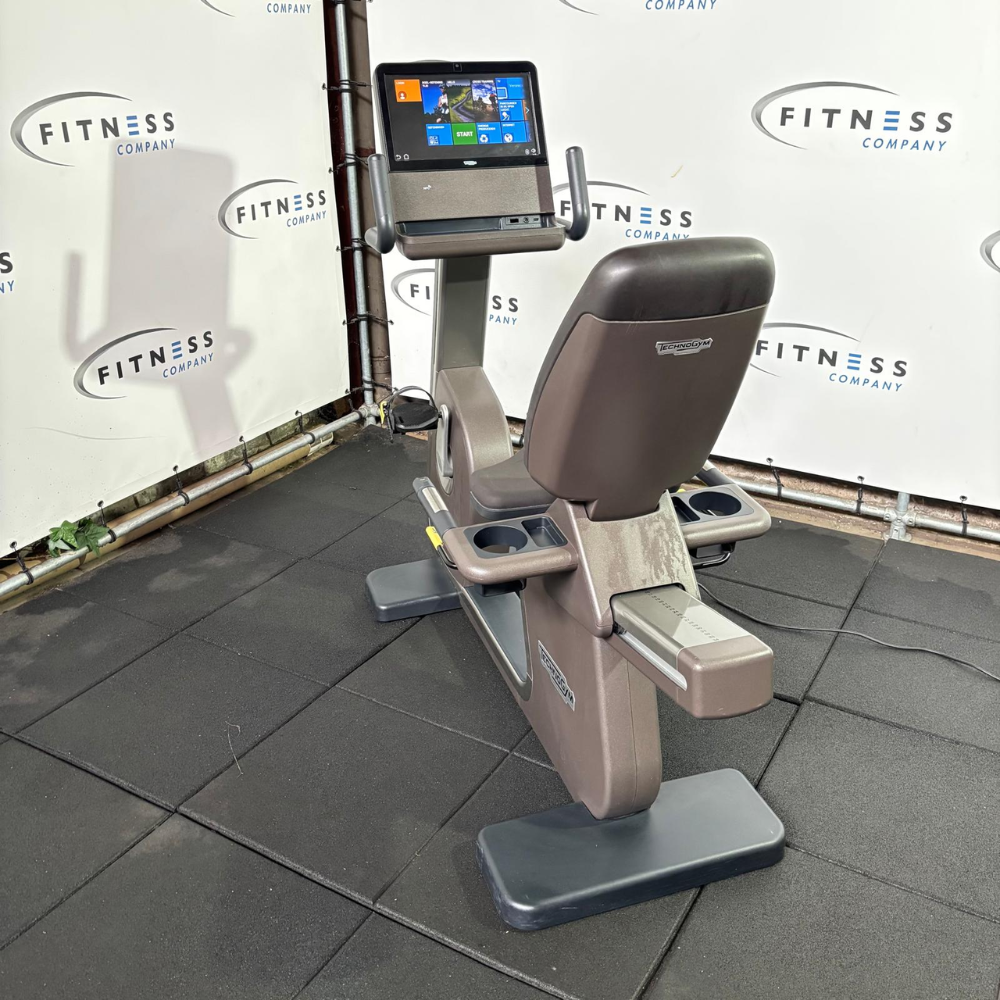 Technogym - Recline Artis Unity 3.0 - Recumbent Bike - Carbon Grey